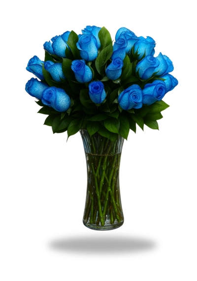 Pure Royal Blue Roses Bouquet